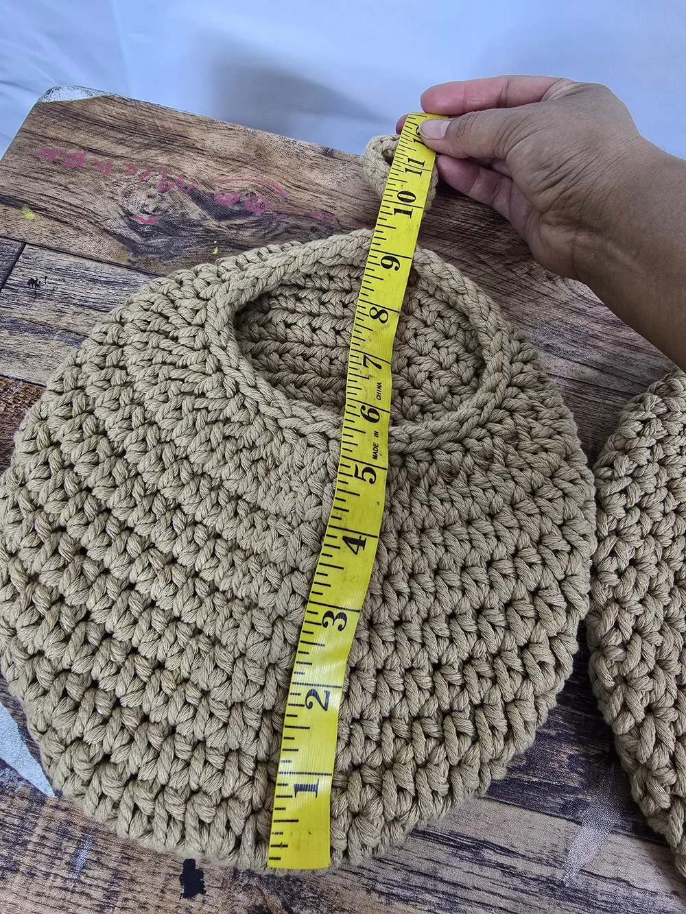 Handmade Crocheted Holders Tan